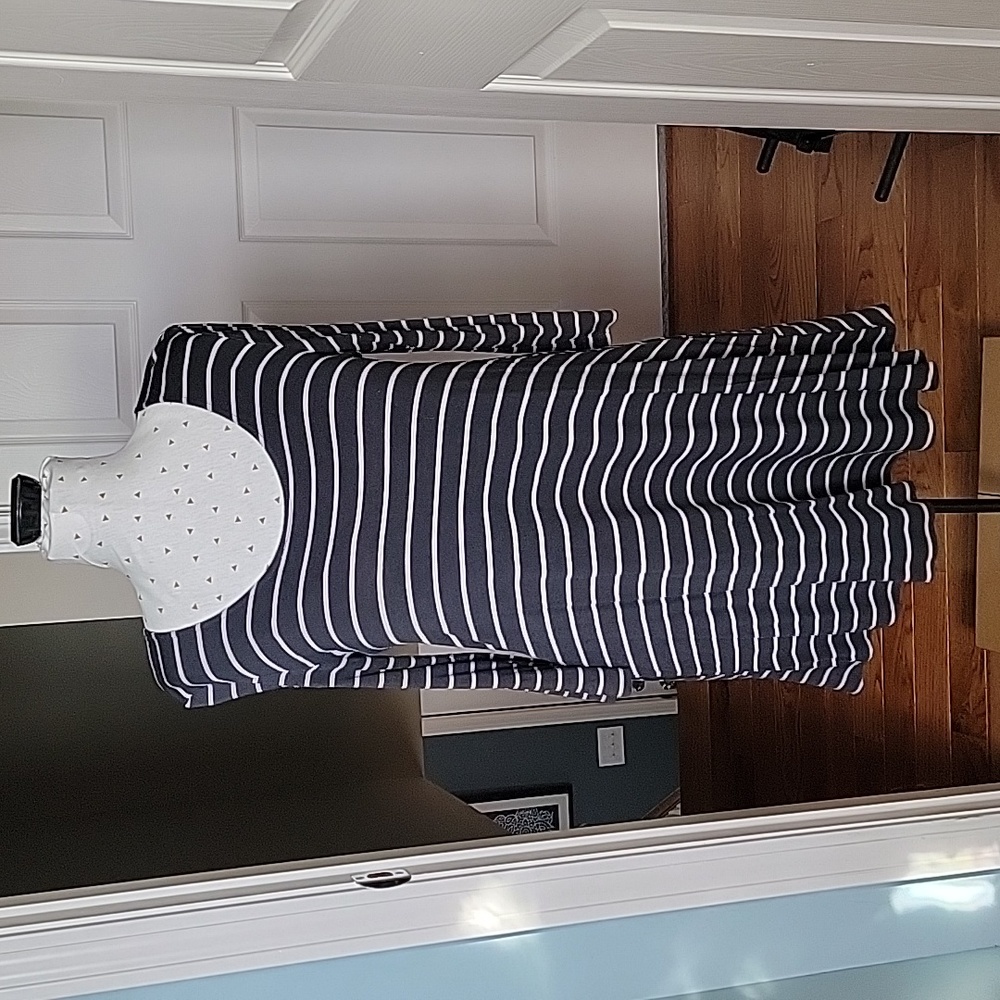 Maurices gray striped tunic top